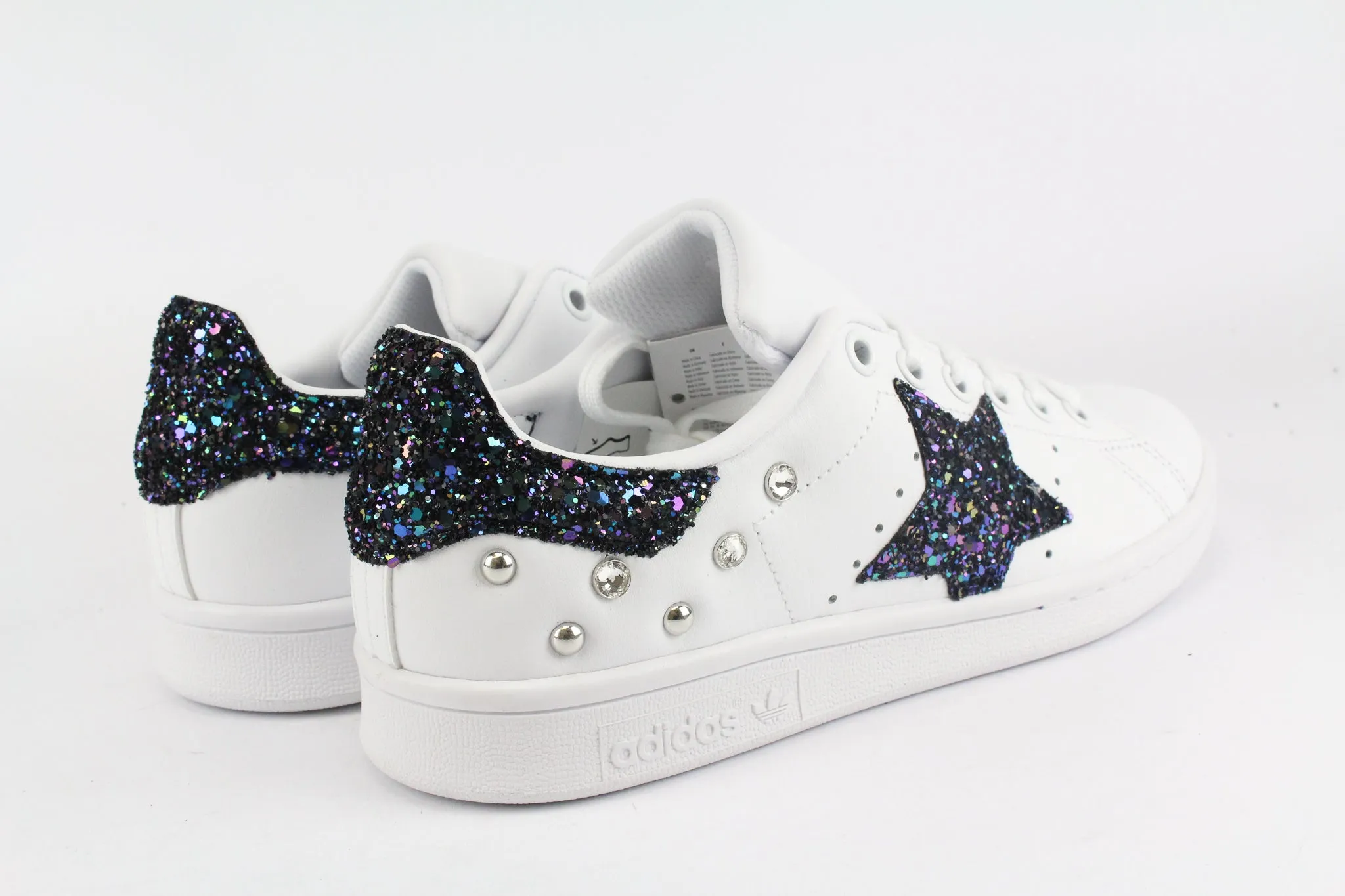 Adidas Stan Smith J Stella Black Iris & Strass