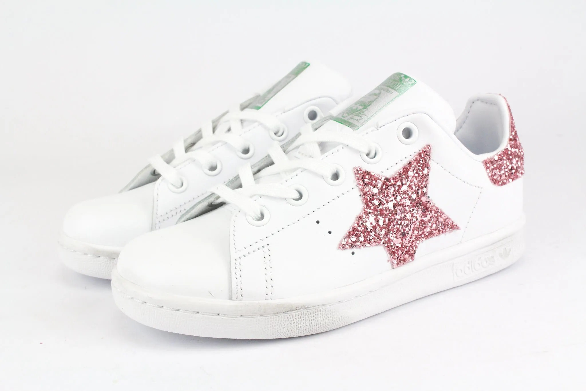 Adidas Stan Smith J Stella Pink Glitter