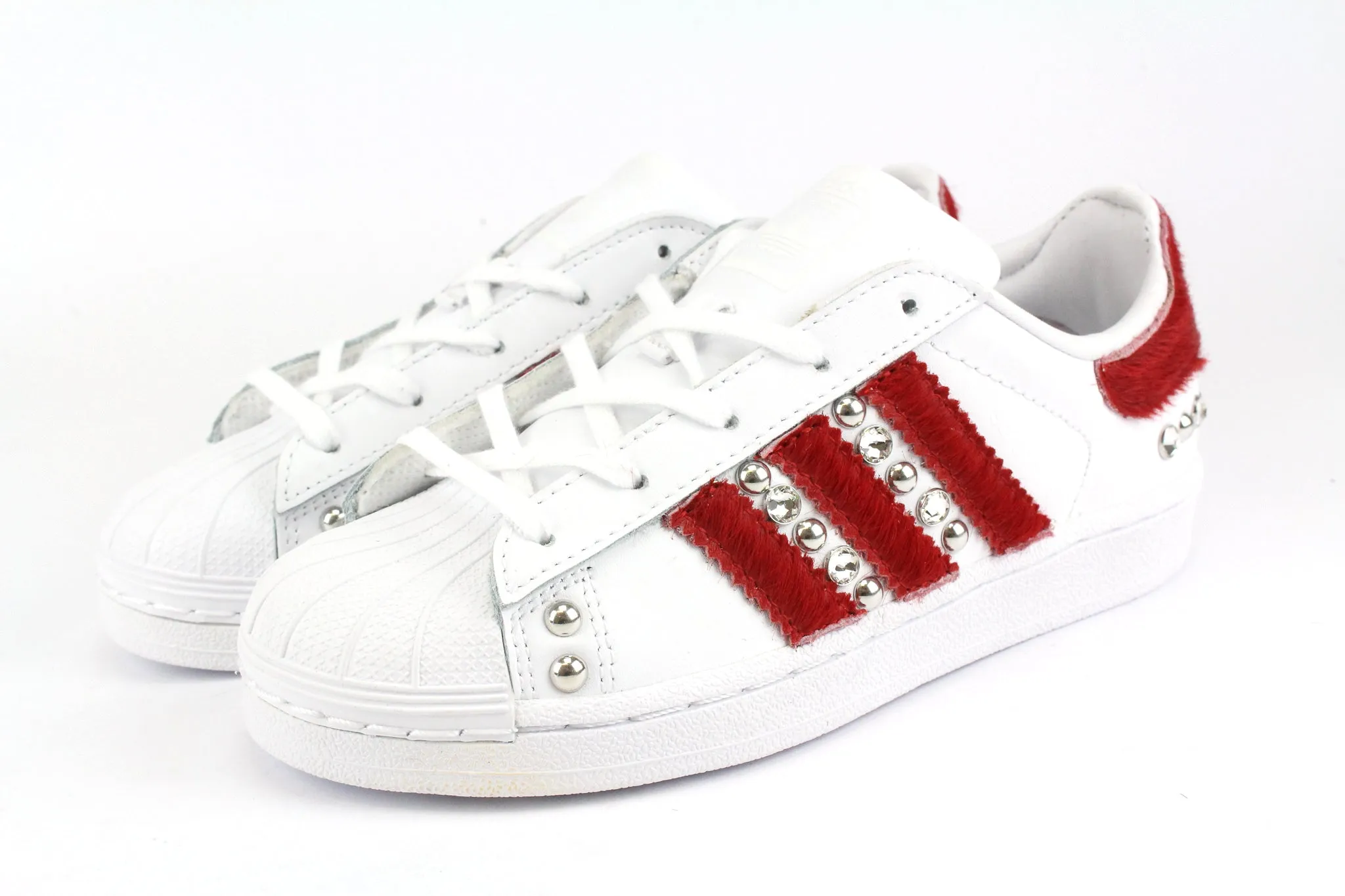 Adidas Superstar J Cavallino Rosso & Strass