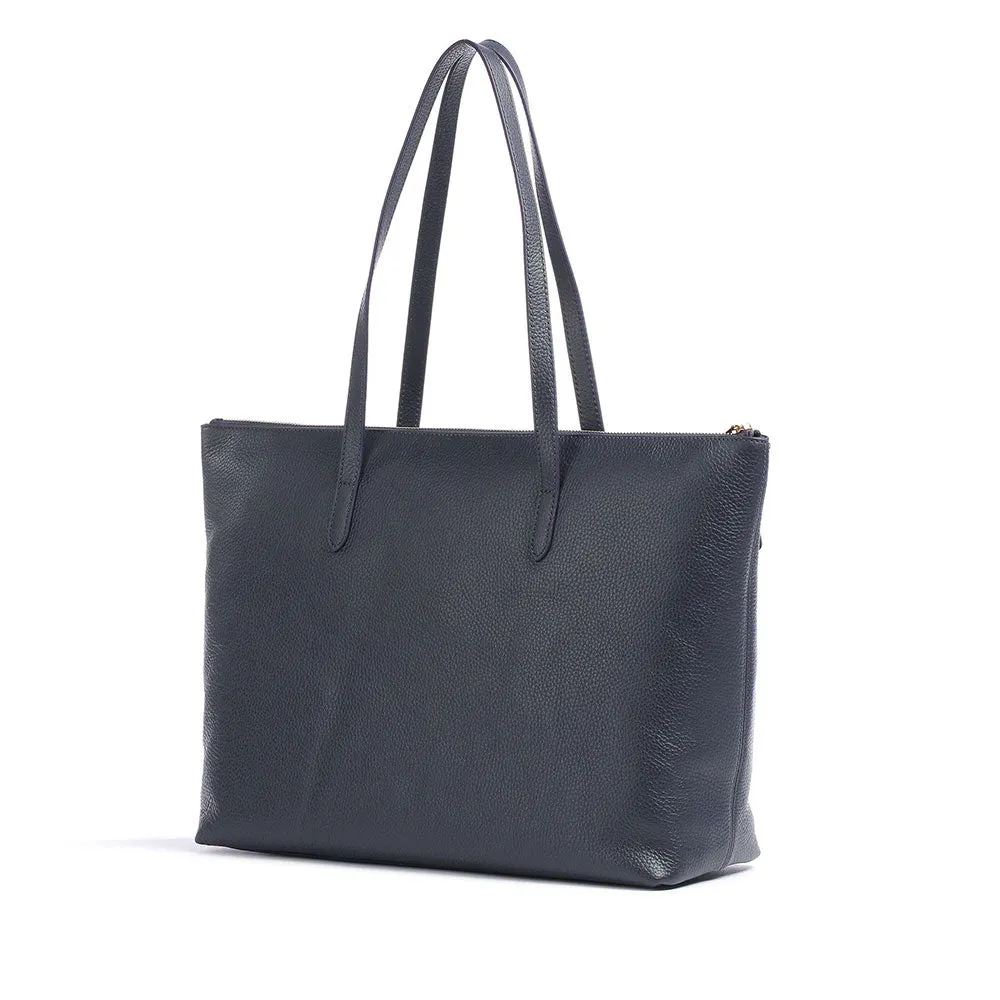 Borsa Shopping COCCINELLE in Pelle Linea Gleen colore Midnight Blue