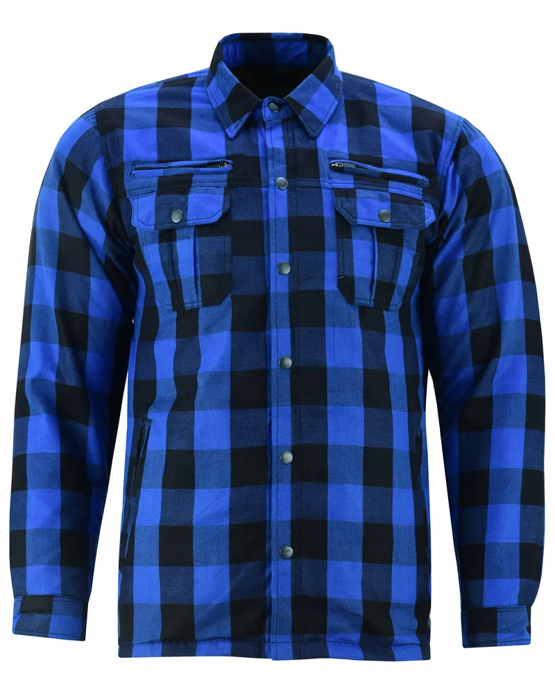 Daniel Smart Armored Flannel Shirt - Blue