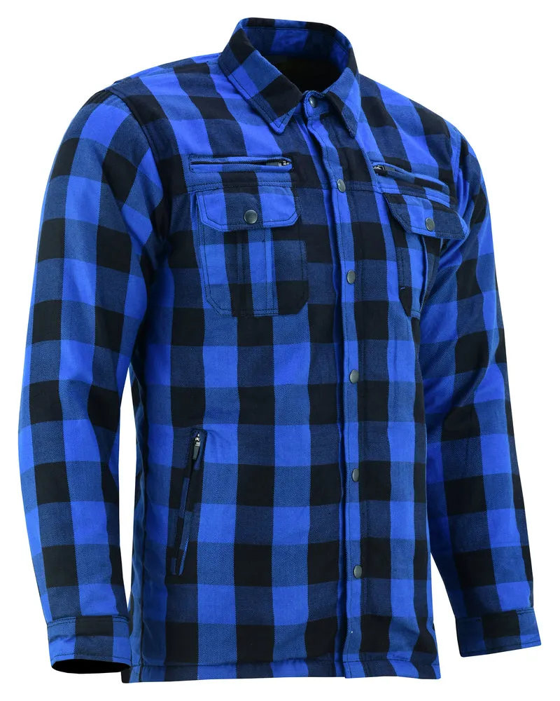 Daniel Smart Armored Flannel Shirt - Blue