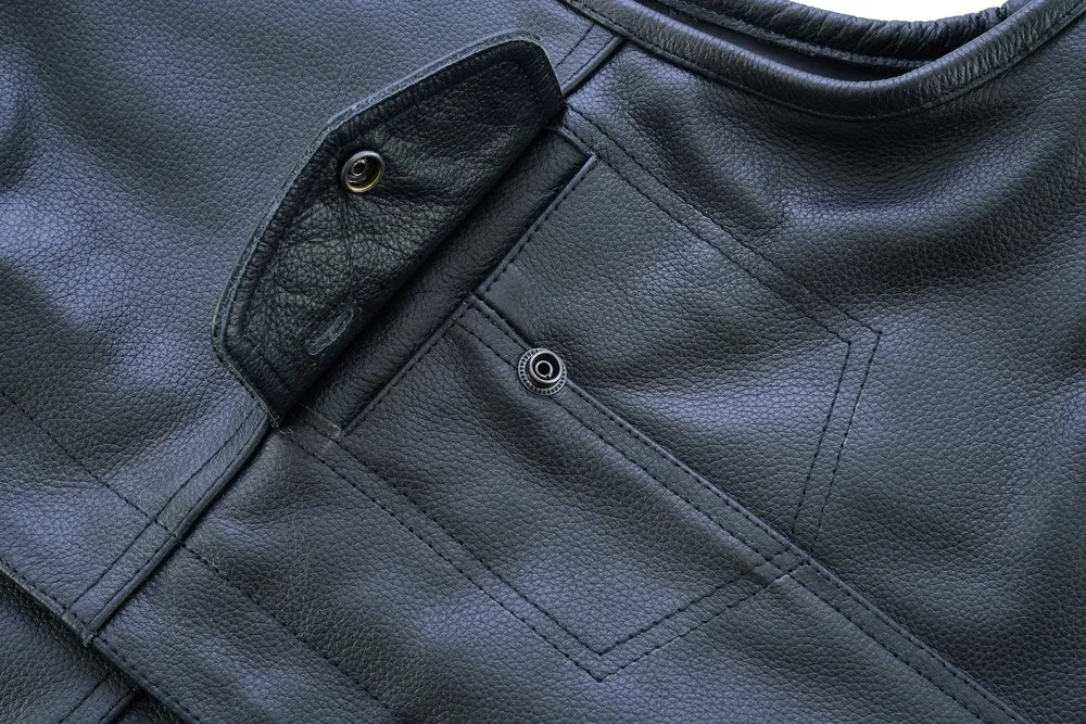 Daniel Smart Concealed Snap Closure, Without Collar & Hidden Zipper