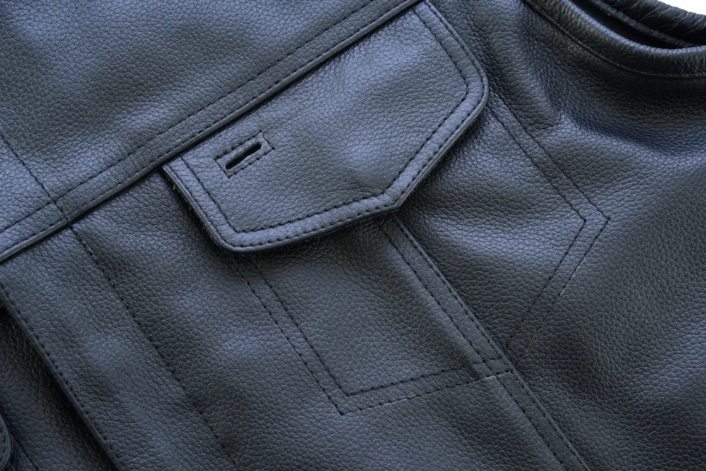 Daniel Smart Concealed Snap Closure, Without Collar & Hidden Zipper