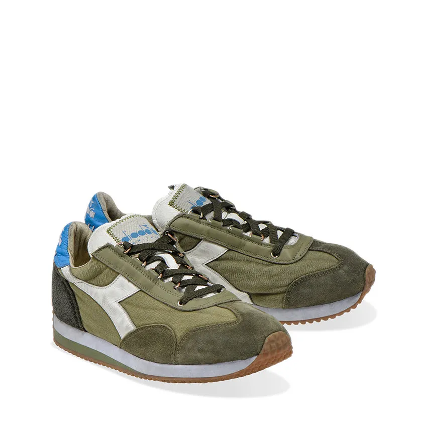 DIADORA HERITAGE SNEAKERS EQUIPE H DIRTY STONE WASH EVO 201.174736 01 70431 BURNT OLIVE GREEN