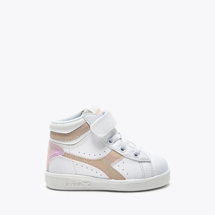 DIADORA SNEAKERS GAME P HIGH GIRL TD BIANCO-BEIGE