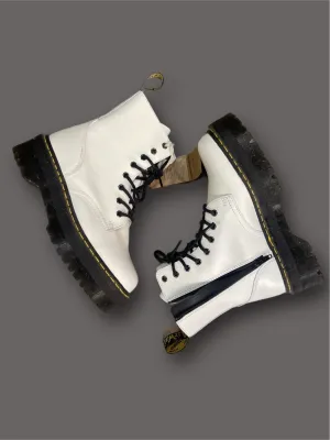 Dr martens jadon bianco vintage nuovo tg 40