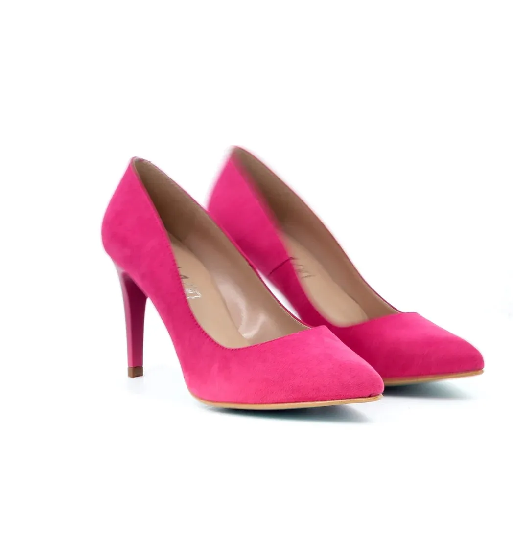 GIULIA SHOES - GIULIA8 Décolleté CAMOSCIO FUCSIA