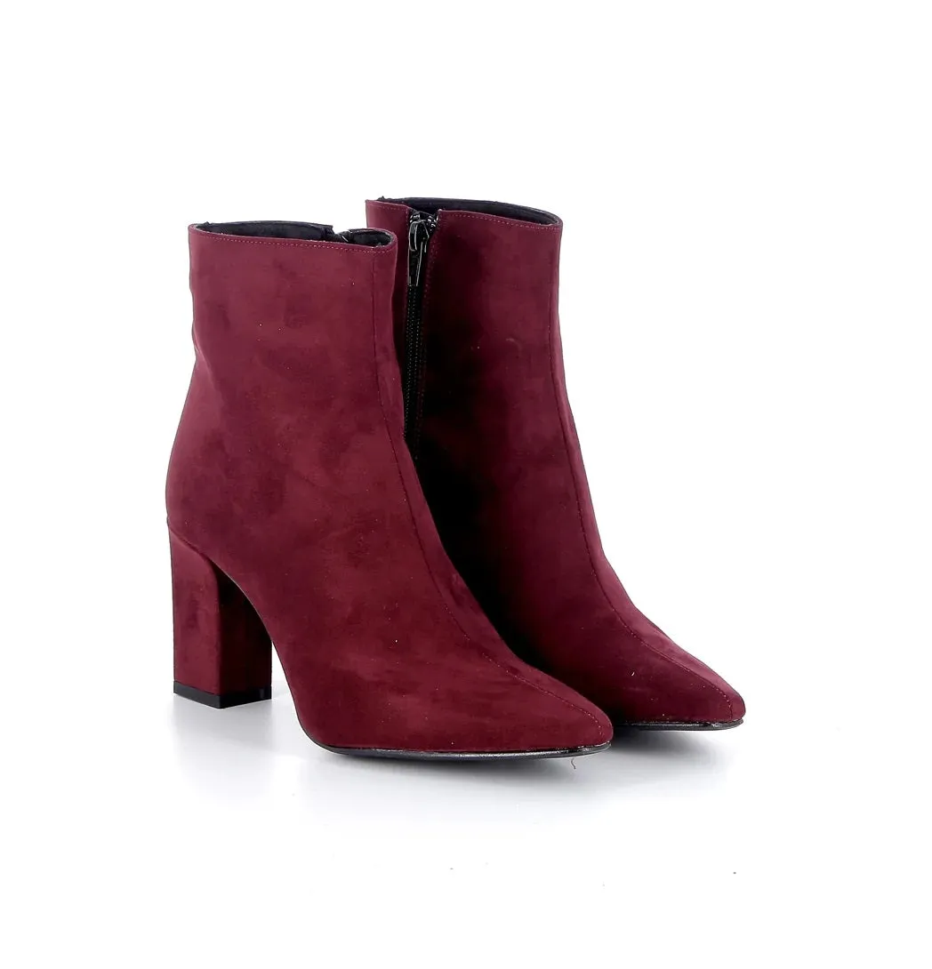 GIULIA SHOES - RALIA Tronchetto BURGUNDY CUOIO