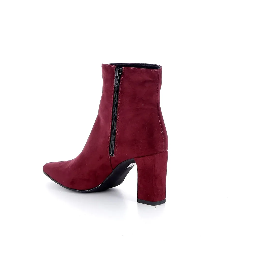 GIULIA SHOES - RALIA Tronchetto BURGUNDY CUOIO