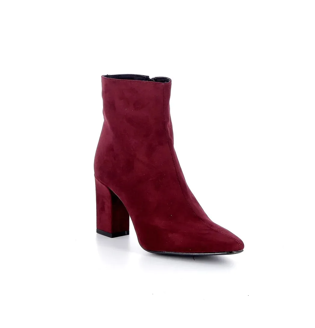 GIULIA SHOES - RALIA Tronchetto BURGUNDY CUOIO