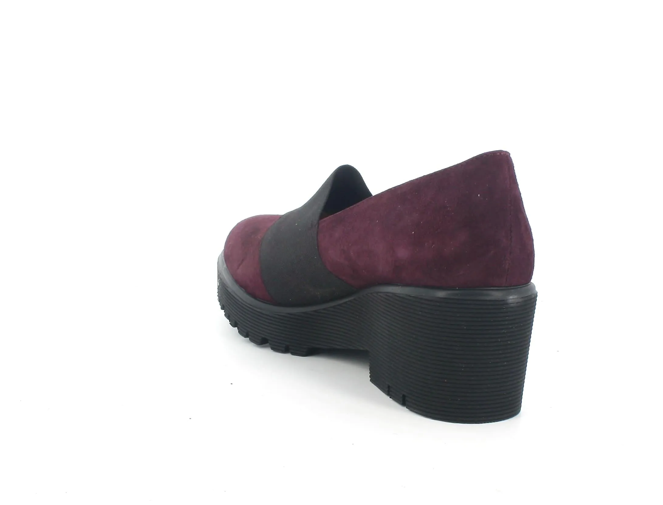 Melluso donna scarpe accollate camoscio bordeaux