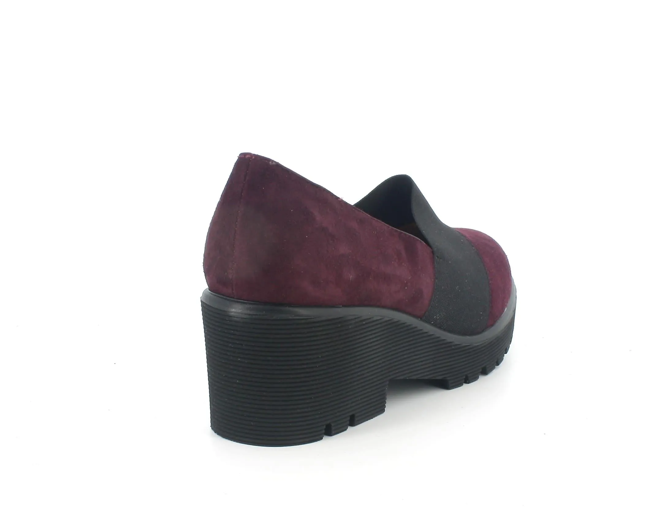 Melluso donna scarpe accollate camoscio bordeaux