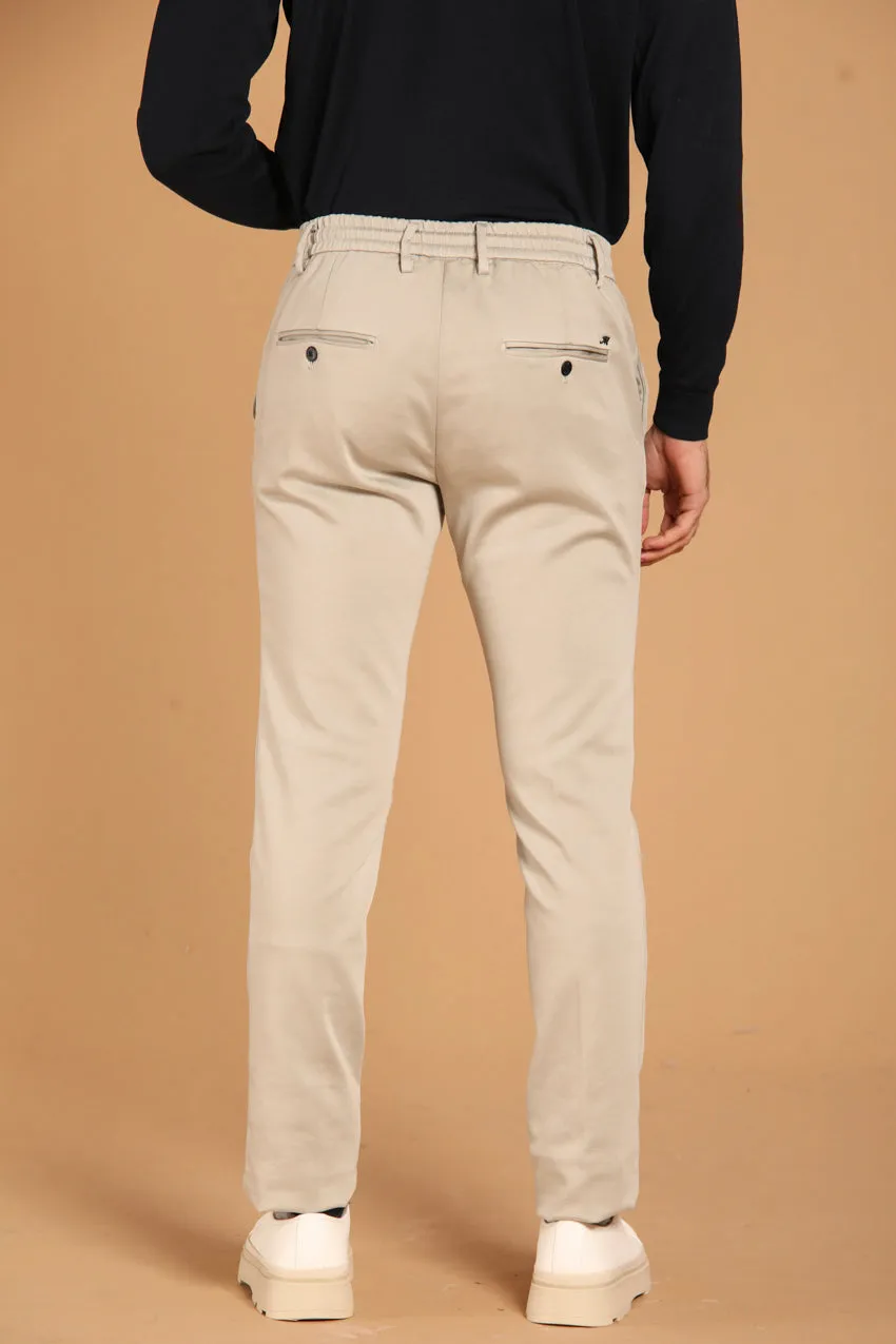 Milano Jogger Travel pantalone chino uomo in jersey active extra slim fit