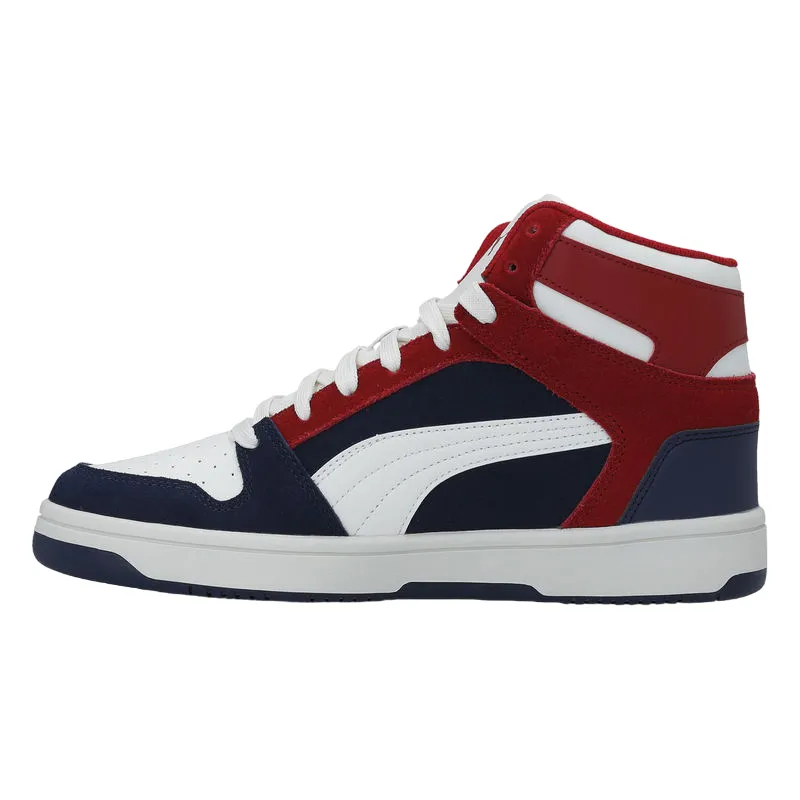 Puma men's sneakers shoe Rebound Layup SD 370219 04 dark red chalk blue