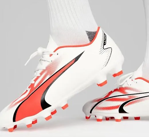 SCARPE CALCIO ULTRA PLAY BIANCO ARANCIO