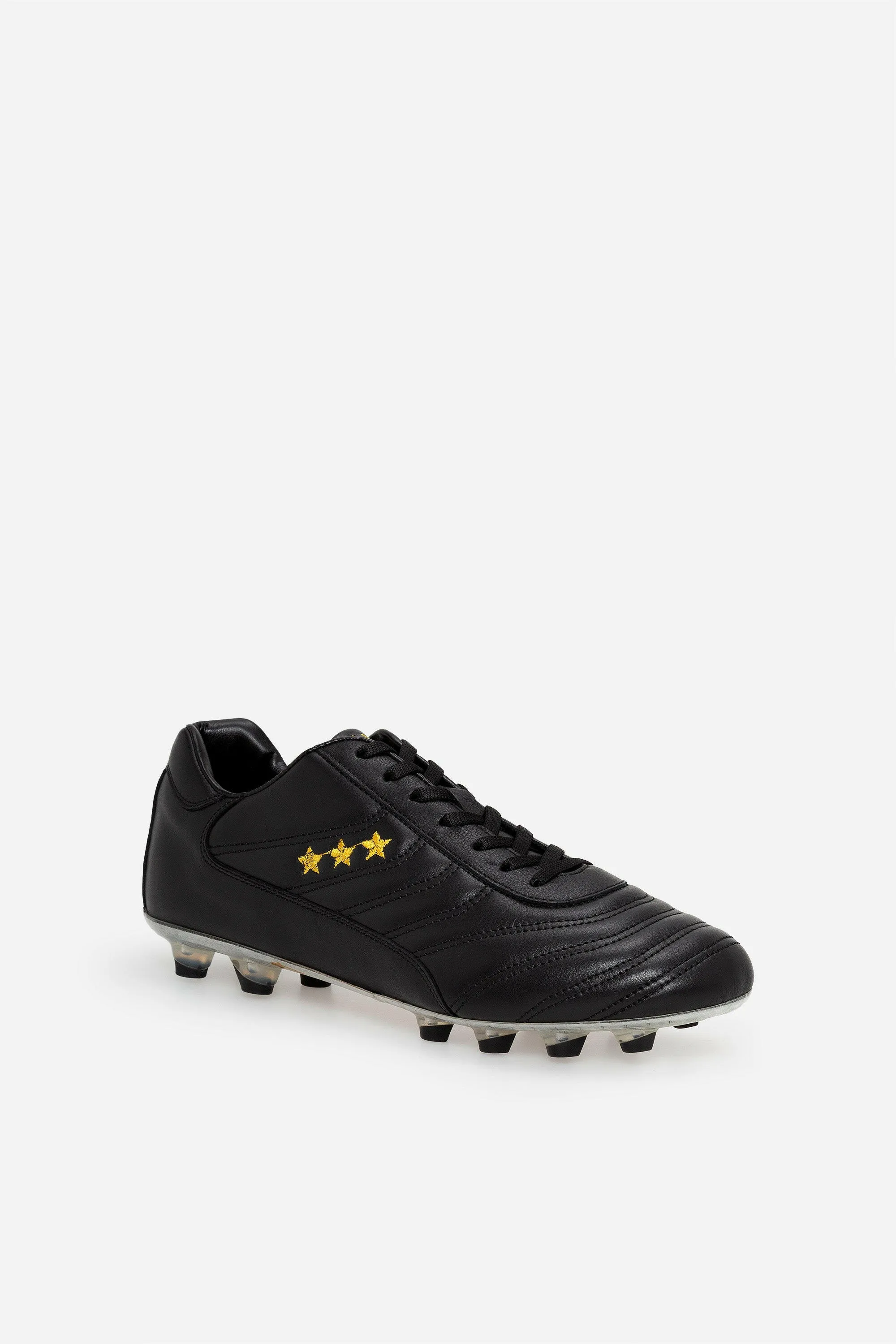 Scarpe da calcio Derby in pelle nera