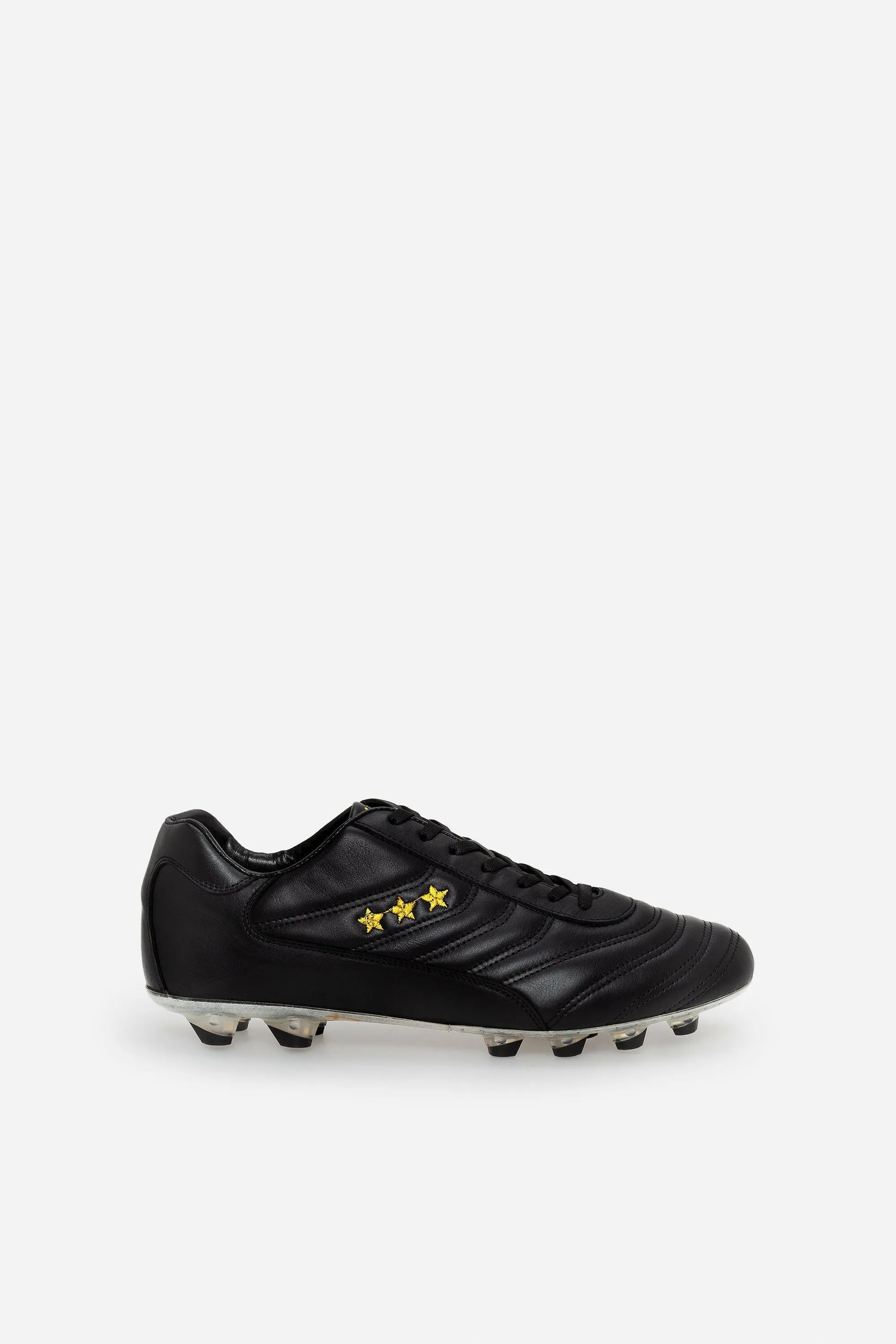 Scarpe da calcio Derby in pelle nera