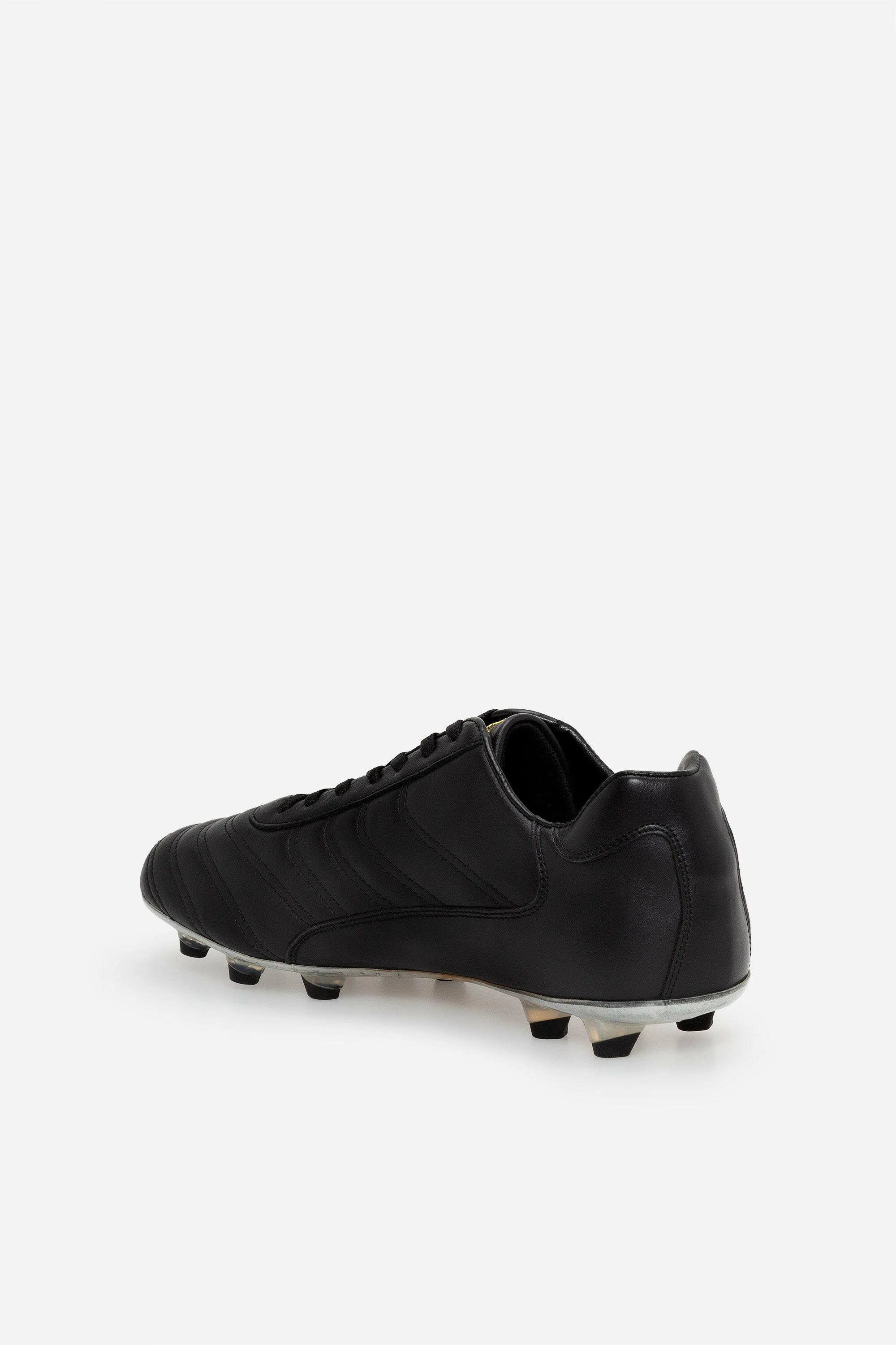 Scarpe da calcio Derby in pelle nera