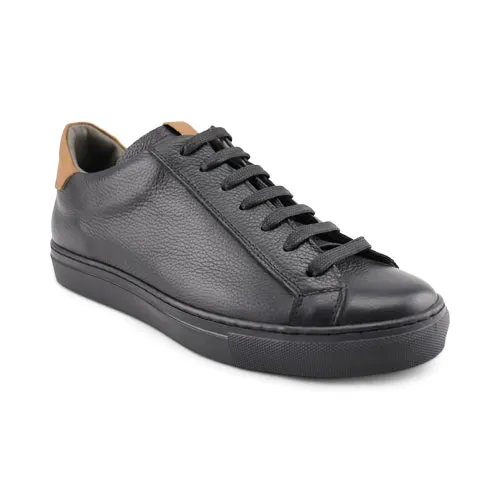 Sneakers basse nere in pelle bottalata