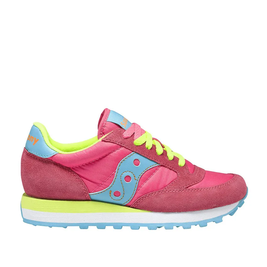 Sneakers Donna Saucony Jazz Original Rosa / Giallo Fluo / Celeste