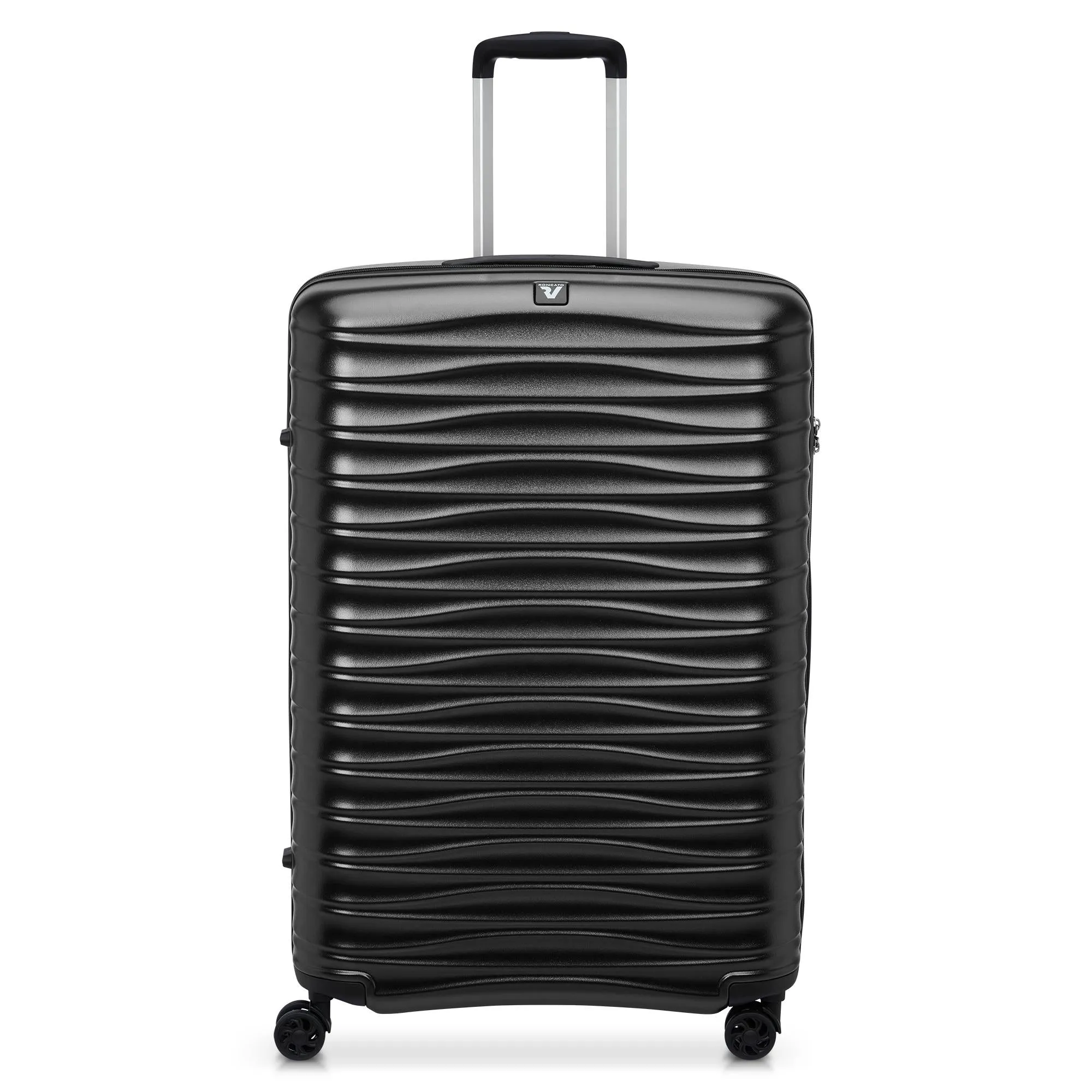 Trolley Grande 75 Cm RONCATO Wave Nero Rigido 4 Ruote